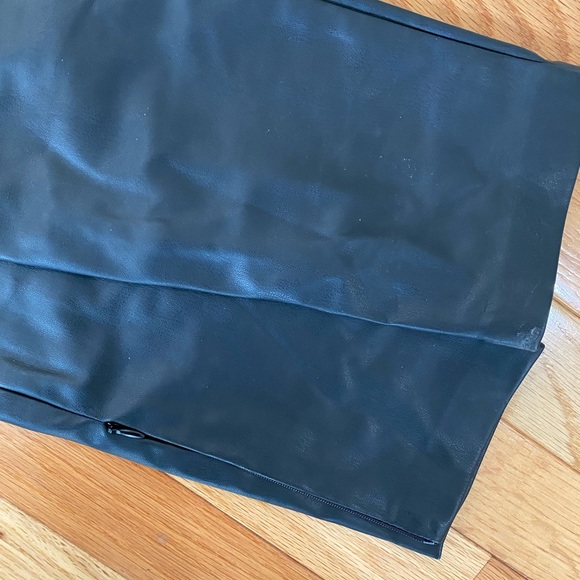 Zara black faux leather pants size Small - Picture 3 of 6